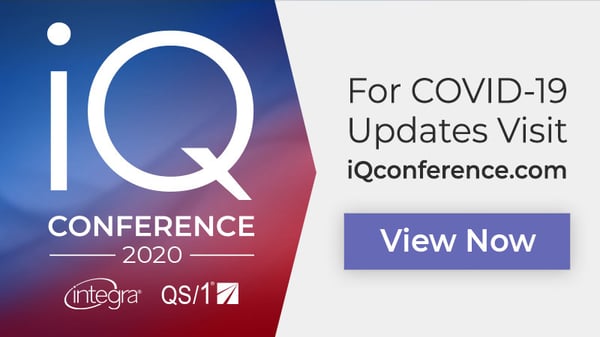 iQ Conference 2020 - For COVID-19 Updates Visit iQconference.com - View Now